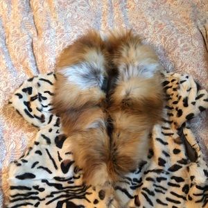 Genuine fox fur vest size medium
